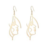 Brass Drop Earring, gold color plated, Different Shape for Choice & for woman & hollow, more colors for choice, nickel, lead & cadmium free, Sold By Pair