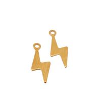 Brass Jewelry Pendants Lightning Symbol polished Corrosion-Resistant & fashion jewelry & DIY original color nickel lead & cadmium free Sold By PC
