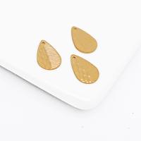 Brass Jewelry Pendants Teardrop polished Corrosion-Resistant & fashion jewelry & DIY original color nickel lead & cadmium free Sold By PC