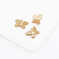 Brass Jewelry Pendants, Butterfly, polished, Corrosion-Resistant & fashion jewelry & DIY, original color, nickel, lead & cadmium free, 8.50x13mm, Sold By PC
