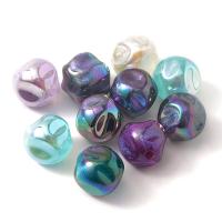 Perles acryliques transparentes, Acrylique, DIY, couleurs mélangées, 15mm, Trou:Environ 2.7mm, 10PC/sac, Vendu par sac