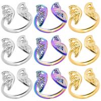 Prst prsten z nerezové oceli, 304 Stainless Steel, módní šperky & unisex & nastavitelný, více barev na výběr, Velikost:8, Prodáno By PC