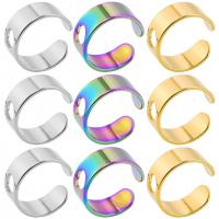 Stainless Steel Finger Ring 304 Stainless Steel Vacuum Ion Plating fashion jewelry & Unisex & adjustable US Ring Sold By PC