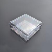 Polystyrene Storage Box, Square, dustproof, clear, 92x92x37mm, Sold By PC