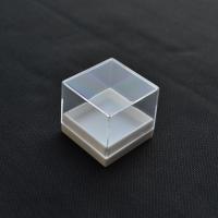 Polystyrene Storage Box, Square, dustproof, clear, 27x27x26mm, Sold By PC