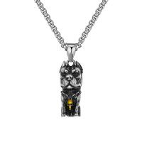 Titanium Steel Necklace, Animal, fashion jewelry & for man, Length:Approx 23.6 Inch, Sold By PC