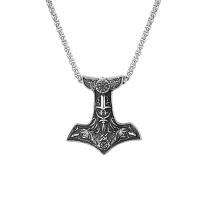 Titanstahl Halskette, Hammer, Modeschmuck & für den Menschen, originale Farbe, Länge:ca. 25.6 ZollInch, verkauft von PC