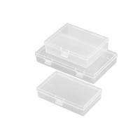 Polypropylen (PP) Storage Box, Rektangel, Dammtät & olika storlek för val, klar, Säljs av PC