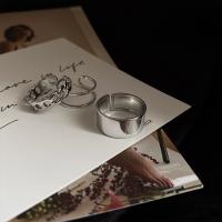Partículas de aço anel Set, polido, Ajustável & três peças & joias de moda & para mulher, cor original, vendido por Defina