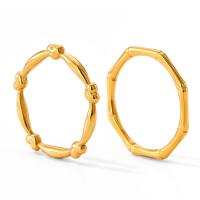Edelstahl Ringe, 304 Edelstahl, Modeschmuck & verschiedene Größen vorhanden & verschiedene Stile für Wahl & für Frau, goldfarben, verkauft von PC