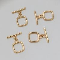 Tibetan Style Toggle Clasp, gold color plated, DIY, nickel, lead & cadmium free, 14x4mm, Sold By Set