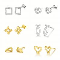 Stainless Steel Stud Earrings 316L Stainless Steel Vacuum Ion Plating fashion jewelry & for woman & hollow 10mm Sold By Pair