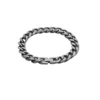 Titanium Steel Bracelet & Bangle plated fashion jewelry & for man original color nickel lead & cadmium free Sold By PC