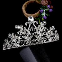 Bridal Tiaras, Tibetan Style, plated, fashion jewelry & for woman & with rhinestone, more colors for choice, nickel, lead & cadmium free, 300x140x67mm, Sold By PC