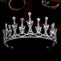 Bridal Tiaras, Tibetan Style, plated, fashion jewelry & for woman & with rhinestone, more colors for choice, nickel, lead & cadmium free, 350x145x70mm, Sold By PC