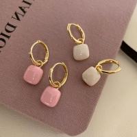 Zinc Alloy Drop Earrings plated fashion jewelry & for woman & enamel nickel lead & cadmium free 24mm Sold By Pair
