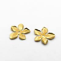 Brass Bead Cap, Flower, polished, Corrosion-Resistant & fashion jewelry & DIY, original color, 27x0.50mm, Sold By PC
