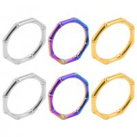 Stainless Steel Finger Ring, 304 Stainless Steel, Vacuum Ion Plating, fashion jewelry & Unisex, more colors for choice, US Ring Size:8, Sold By PC