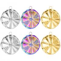 Stainless Steel Pendants, 304 Stainless Steel, Lemon, Vacuum Ion Plating, DIY, more colors for choice, 20x24x2mm, Hole:Approx 2mm, Sold By PC