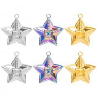 Stainless Steel Pendants 304 Stainless Steel Star Vacuum Ion Plating DIY Approx 2.5mm Sold By PC