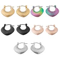 Acier inoxydable Levier Retour Earring, Acier inoxydable 304, bijoux de mode & pour femme, plus de couleurs à choisir, 20x19mm, Vendu par paire