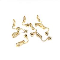 Brass Clip On Earring Finding plated fashion jewelry & DIY nickel lead & cadmium free Sold By Bag