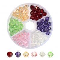Fashion Glass Beads, fashion jewelry & DIY, mixed colors, nickel, lead & cadmium free, 8x7mm, Hole:Approx 1.2mm, 90PCs/Box, Sold By Box