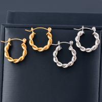 Titanium Staal Earring, Donut, mode sieraden & voor vrouw, meer kleuren voor de keuze, 22mm, Verkocht door pair