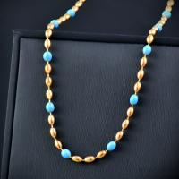 Титановые стали ожерелье, титан, с 5cm наполнитель цепи, ювелирные изделия моды & Женский & эмаль, разноцветный, длина:Приблизительно 39 см, продается PC