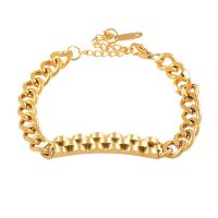 Bijoux bracelet en acier inoxydable, acier inoxydable 316L, avec 5cm chaînes de rallonge, bijoux de mode & pour femme, plus de couleurs à choisir, 40mm, Longueur:Environ 16 cm, Vendu par PC