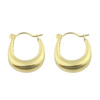 Messing Spring hoop oorbellen, gold plated, mode sieraden & voor vrouw, nikkel, lood en cadmium vrij, 22x17x6mm, Verkocht door pair