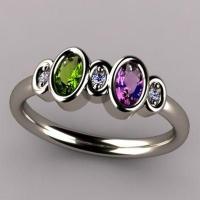 Kubisk Circonia Micro bane messing Ring, forskellig størrelse for valg & Micro Pave cubic zirconia & for kvinde, nikkel, bly & cadmium fri, 17.50x7mm, Solgt af PC