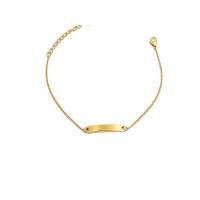 Stainless Steel Jewelry Bracelet 304 Stainless Steel with 1.57inch extender chain 18K gold plated fashion jewelry & for woman golden 25mm Length Approx 6.3 Inch Sold By PC