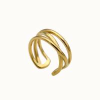 Edelstahl Ringe, 304 Edelstahl, Modeschmuck & verschiedene Größen vorhanden & für Frau, goldfarben, 8mm, verkauft von PC