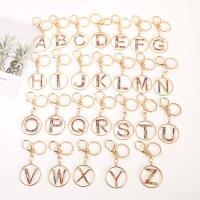 Tibetan Style Key Clasp, Alphabet Letter, plated, fashion jewelry & with rhinestone, more colors for choice, nickel, lead & cadmium free, 45x45x110mm, Sold By PC