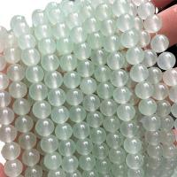 Natural Chalcedony Bead, Green Calcedony, Round, DIY & different size for choice, Sold Per Approx 36-38 cm Strand