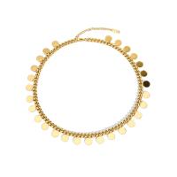 Acier inoxydable 304 collier, avec 2inch chaînes de rallonge, bijoux de mode & pour femme, plus de couleurs à choisir, Longueur:Environ 15 pouce, Vendu par PC