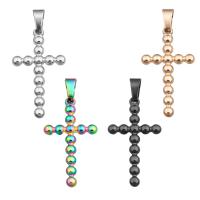 Stainless Steel Cross Pendants 304 Stainless Steel Vacuum Ion Plating Unisex Sold By PC