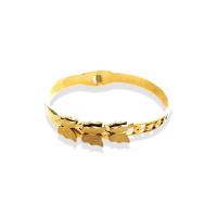 Titanium Steel Bracelet & Bangle, 18K gold plated, fashion jewelry & for woman, golden, Inner Diameter:Approx 50x60mm, Sold By PC