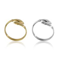 Stainless Steel Finger Ring, 304 Stainless Steel, 18K gold plated, fashion jewelry & Unisex, more colors for choice, 19.37mm, Sold By PC