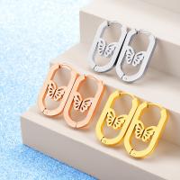 Stainless Steel Lever Back Earring, 304 Stainless Steel, Vacuum Ion Plating, fashion jewelry & for woman, more colors for choice, 22x13.50mm, Sold By Pair