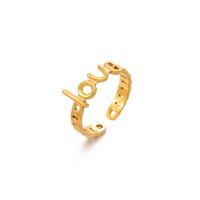 Stainless Steel Finger Ring 304 Stainless Steel 18K gold plated fashion jewelry & for woman 1.7cm Sold By PC