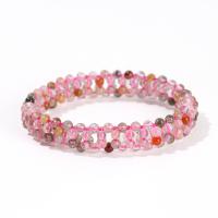 Fashion Bracelet & Bangle Jewelry Rutilated Quartz Round fashion jewelry & for woman mixed colors 12mm Length Approx 19 cm Sold By PC