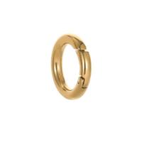 Brass Snap Clasp, Donut, gold color plated, DIY & different size for choice, golden, nickel, lead & cadmium free, Sold By PC