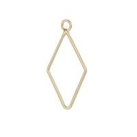 Hollow Brass Pendants gold color plated DIY golden nickel lead & cadmium free Sold By PC
