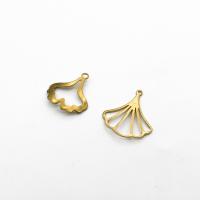Brass Jewelry Pendants, Ginkgo Leaf, fashion jewelry & DIY & different styles for choice & hollow, original color, nickel, lead & cadmium free, Sold By PC