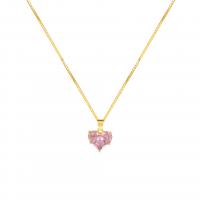 Cink Alloy nakit ogrlice, s Kristal, s 5cm Produžetak lanac, zlatna boja pozlaćen, modni nakit & za žene, dvije različite boje, Dužina 45 cm, Prodano By PC