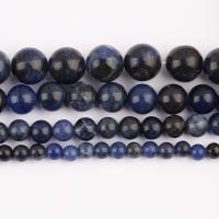 Sodalith Perlen, Sosalith, rund, poliert, DIY & verschiedene Größen vorhanden, verkauft per ca. 37 cm Strang