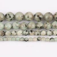 Natural Lotus Jasper Beads, Round, polished, DIY & different size for choice, Sold Per Approx 37 cm Strand