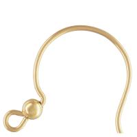 Gold Filled Earring Hook 14K gold-filled DIY 3mm Sold By Pair